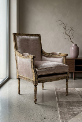 Polster Fernseh Textil Holz 1 Sitzer Design Lounge Club Relax Sessel Stuhl