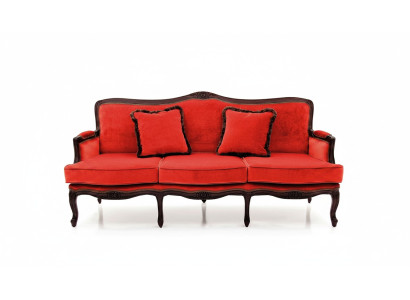 Klassisch Design Polster Luxus Sitz Sofa Couch Leder Textil 3 Sitzer Neu H5
