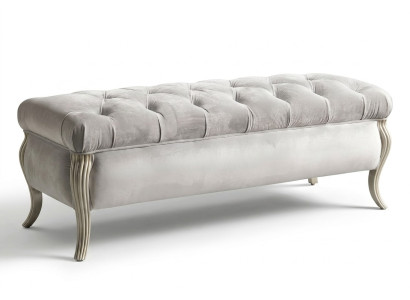 Chesterfield Design Hocker Oval Pouf Fußhocker Möbel Polsterhocker Sitzhocker
