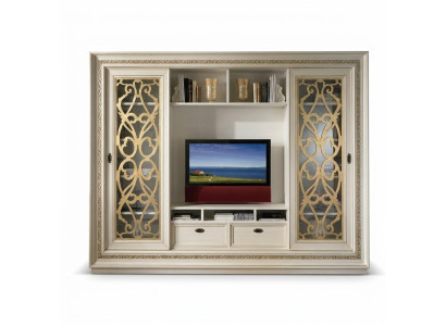 Fernsehschrank Anbauwand Wohnwand TV Schrankwand Massivholz Modern Echtholz Neu