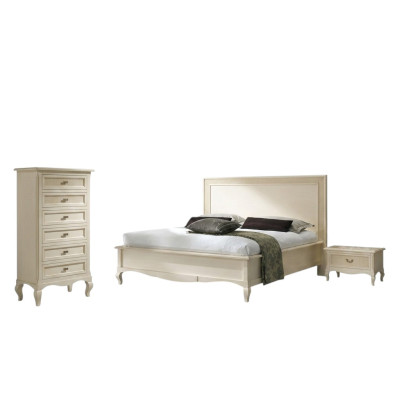 Design Klassische Luxus Betten Gruppe Holz Bett Nachttisch 4tlg Schlafzimmer Set