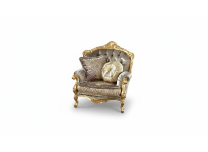 Möbel Stühle Neu Art déco Design Sessel Textil Wohnzimmer Lounge Luxus Design