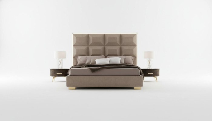 Modern Bett Luxus Betten Chesterfield Möbel Barock Hotel Textil Schlafzimmer
