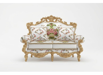 Klassische Polster Couchen Bank Couch Sofas Möbel Sofa Zweisitzer 2 Sitz Italien