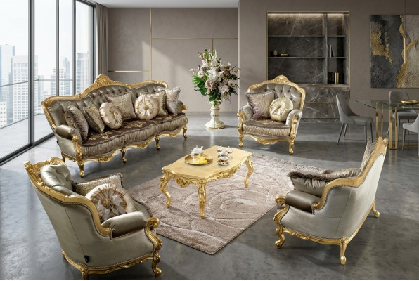 Wohnlandschaft 3 Sitzer Couch Sofa Couchen Polster Couchen Dreisitzer Klassische