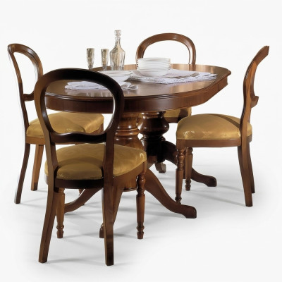Tisch Holztisch Barock Rokoko Esszimmer Königlicher Esstisch Klassischer Tisch