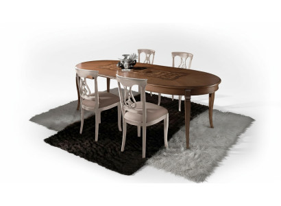 Esszimmer Set Essgruppe Klassischer Echt Holz 4tlg Set Stuhl Garnitur 4x Stühle