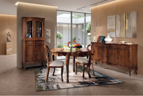 Esszimmer Set Stuhl Esstisch Garnitur rund Tische Stühle 4tlg Holztisch Echtholz
