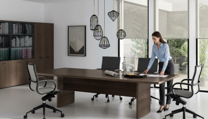 Besprechungs Konferenztisch Büromöbel Besprechungstisch Tisch Büro Design Holz