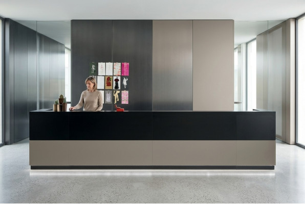Rezeption Empfangstheke Counter Arbeitstisch Büromöbel Rezeption Theke Büro Neu