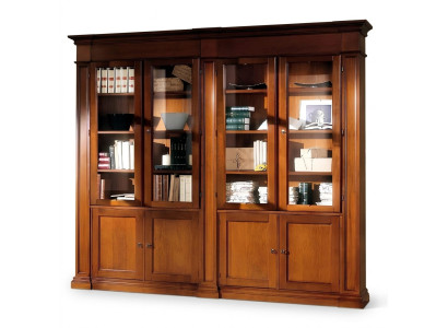 Wohnzimmer Schrank Regal Bücherregal Holz Büroschrank Schränke Vitrine Italien