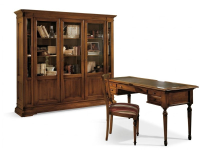 Büro Set Holztisch Stuhl Bücherregal Schreibtisch Regal Schränke 3tlg. Sets Neu