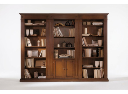 Regal Wohnzimmer Schrank Bücherregal Holz Büroschrank Schränke Vitrine Italien