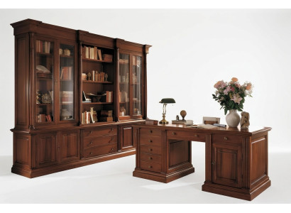 Büro Bücherregal Schrank Holz Büroschrank Regal Schränke Vitrine Italien Möbel