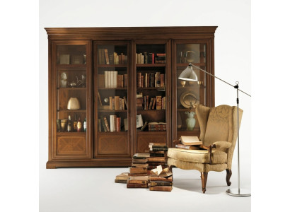 Büro Regal Schrank Schubladen Büroschrank Glastüren Möbel Design Massiv Holz