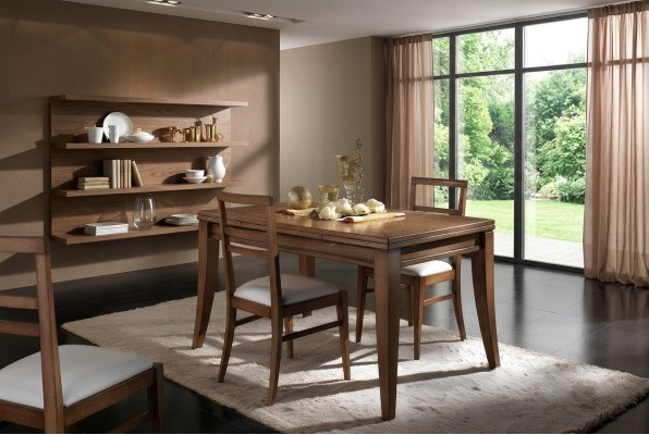 Esstisch Naturholz Retro Style Esszimmer Wohnzimmer Esstische Tische Tisch Möbel