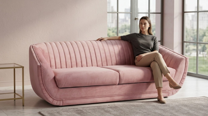 Dreisitzer Sofa 3 Sitzer Couch Polster Sofas Couchen Wohnzimmer Design Textil