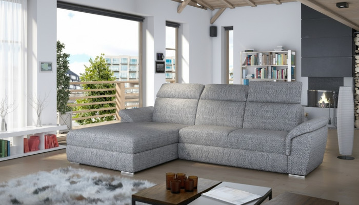 Couch Wohnlandschaft Eck Garnitur Design Modern Sofa L-Form Stoffsofas Textil