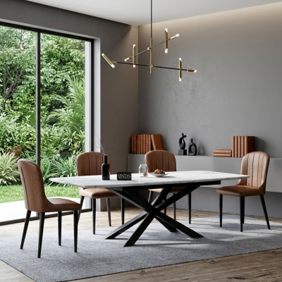 Italienische Designer Möbel Esstisch Büro Konferenz Luxus Tisch Metall