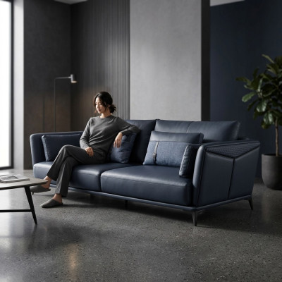 Sofa 4 Sitzer Big XXL Couch Sofas Couchen Wohnzimmer Design Neu