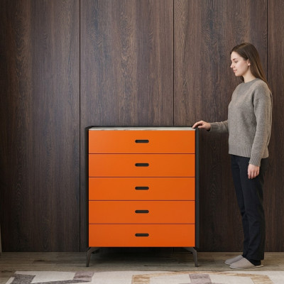 Italienische Stil Möbel Hoch Kommode Schrank Designer Schränke Orange