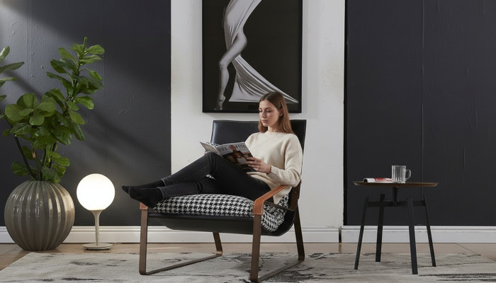 Sessel Design Couch Sofa Relax Leder Lounge Club Polster Sitzer Luxus Fernseh