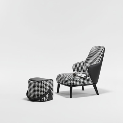Sessel Design Couch Sofa Relax Stoff Lounge Luxus Fernseh Club Polster Sitzer