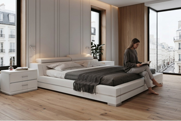 Bett Polster Design Luxus Doppel Hotel Betten Ehe 180x200cm Deko Schlaf