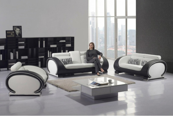 Sofa 2 Sitzer Design Moderne Sofas Polster Stoff Sitz Zweisitzer Leder Neu