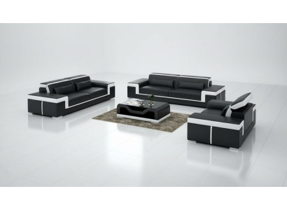 Design Polster Sitz Couch 3 Sitzer Garnitur Sofa Sofas Couchen Deko Leder