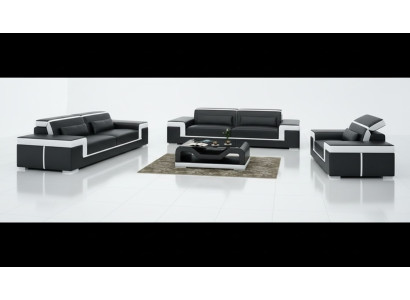 Sofa 2 Sitzer Polster Designer Couchen Sofas Garnitur NEU Ledersofa