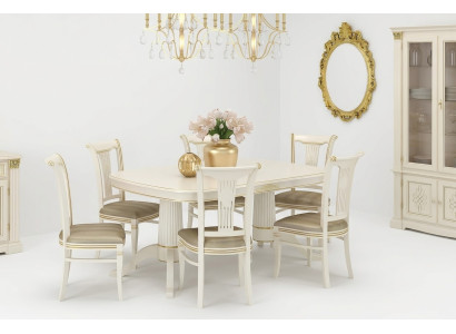Stuhl Set Stühle Polster Garnitur Küchen Wohnzimmer Esszimmer Set Designer 6x