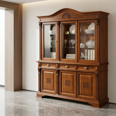 Anrichte Wandschrank Holz Buffet Vitrine Schrank Esszimmer Schränke