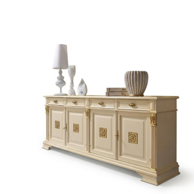 große Buffet Kommode Kommoden Schrank Barock Rokoko Anrichte