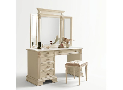 Schminktisch Spiegel Hocker Komplett Kommode Set Schlafzimmer Neu 3tlg.