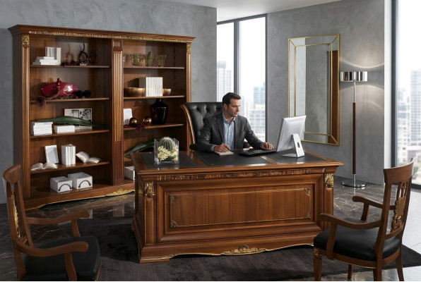 Büro Bücherschrank xxl Aktenschrank Edle Luxus Möbel Stil Antik Schrank Massivholz