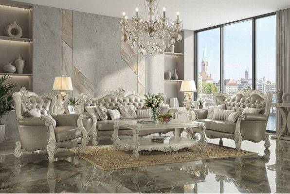 Sofagarnitur 3+2+1 Sitzer Klassischer Deko Wohnlandschaft Sofas Couchen