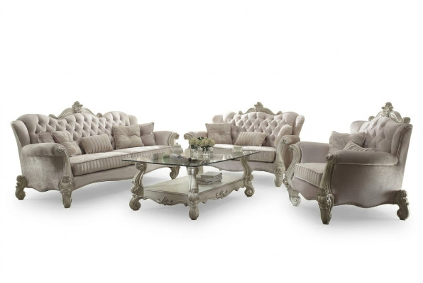 Sofagarnitur Couch Polster Klassik 3+1+1 Sitzer Set Design Sofas Polster