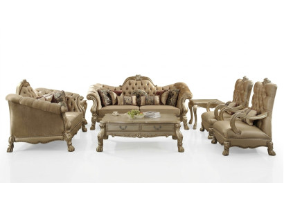 Sofagarnitur 3+2+1 Sitzer Set Sofa Polster Couchen Dekorative Couch Luxus