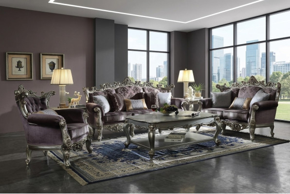 Sofagarnitur 3+2 Sitzer Klassischer Wohnlandschaft Sofas Couchen Barock
