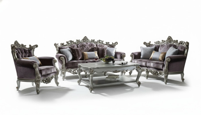 Sofagarnitur 3+2 Sitzer Klassischer Wohnlandschaft Sofas Couchen Barock