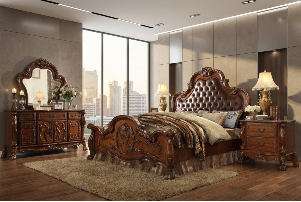 Design Schlafzimmer 5 tlg. Schlafzimmer Komplett Set Bett Nachttisch