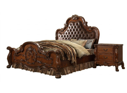 Bett 2x Nachttische 3tlg. Set Möbel Barock Rokoko Schlafzimmer Set