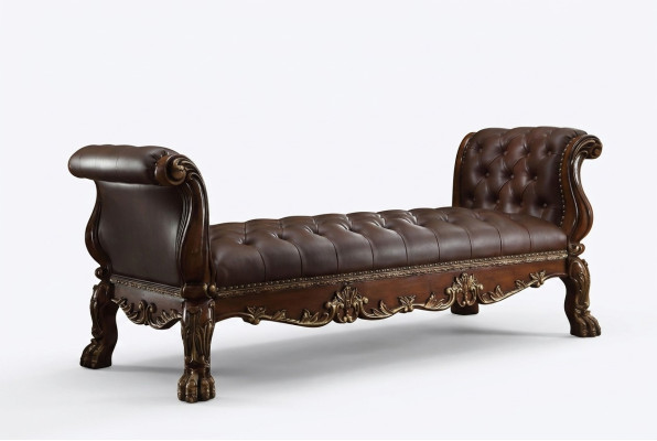 Chesterfield Chaiselongues Liege Ottomane Sofa Echtes Leder Relax Chaise