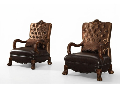 Sessel Designer Stuhl Polster Relex Stoff Textil Leder Lounge Neu Chesterfield