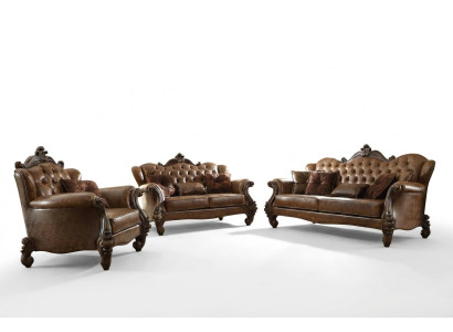 Sofagarnitur 3+2+1 Sitzer Sofa Couch Polster Garnitur Couchen Leder