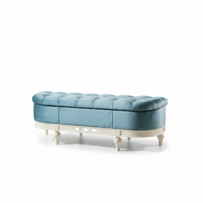 Hocker Fußhocker Beistellhocker Ottomane Chaiselounge Sitzbank Chesterfield