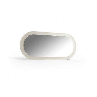 Spiegel Holzrahmen Großer Wandspiegel Klassischer Design Oval Holz Rahmen 150cm