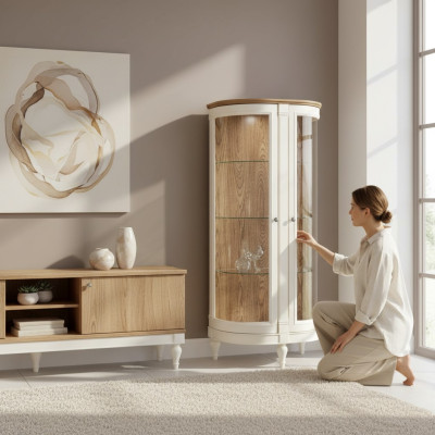 Wohnzimmer Wohnzimmer Schränke Anrichte Neu Vitrine Schrank Klassische Vitrinen