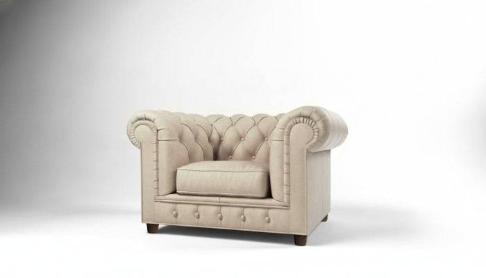 Edler Design Chesterfield Polster Sessel Fernseh Sitz Lounge Club Textil
